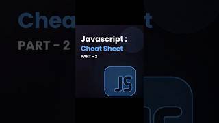 Javascript cheat sheet trending codeing webdevelopment shortviral javascript cheatsheets [upl. by Anauqahs832]