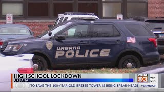 Urbana High School moves to soft lockdown after hard lockdown earlier this morning [upl. by Annawal]