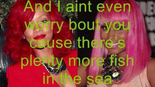 Rihanna  Raining Men ft Nicki Minaj Lyrics Clean Version [upl. by Letnohc]