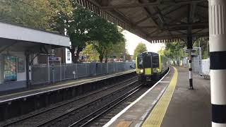 450115450016 passes straight through Platform 1 Mortlake Greater London 18102024 [upl. by Lemmy526]