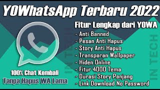 ✅UPDATE YOWhatsApp v941F Terbaru 2022  YOWA Rilis Fitur Lengkap 2022 [upl. by Jefferey617]