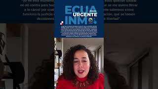 Luego que el Gobierno de Noboa le revocó la visa la periodista Alondra Santiago se pronuncia [upl. by Kilby]