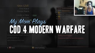 COD 4 Modern Warfare  My Mom Plays  TDM on COD 4 Livestream Highlight [upl. by Yraek]