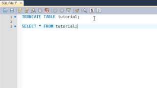 SQL Tutorial  53 The TRUNCATE TABLE Command [upl. by Nelleus681]