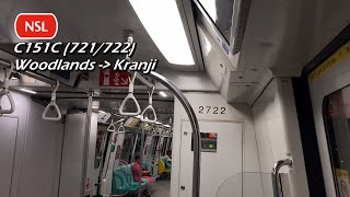 Swapped with 041042 😕 SMRT  KSF C151C 721722 Woodlands » Kranji [upl. by Neelahs]