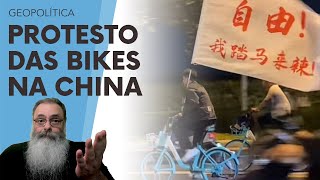 PROTESTO das BIKES na CHINA mistura PATRIOTISMO com DESEJO de LIBERDADE quotLIBERDADE aí VOU EUquot [upl. by Standice]