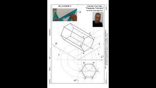 24classe3Assonometria Isometrica PRISMA ESAGONALE asse orizzontale [upl. by Dorita76]
