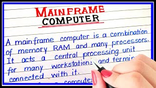 What is mainframe computer  Definition of mainframe computer [upl. by Imogen]