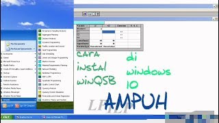 Cara instal winqsb di windows 10 Ampuhh [upl. by Calia]