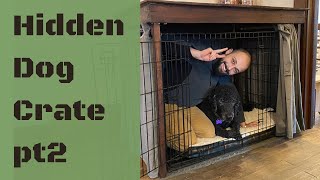 DIY Pallet Wood Dog Crate Table  Part 2 Finish and Hidden Design [upl. by Hajan]