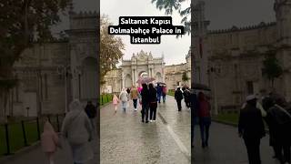 Exploring the Iconic Dolmabahçe Palace Gate 🇹🇷✨ Istanbul travelshorts [upl. by Nnylasor]