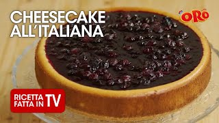 CHEESECAKE ALLITALIANA di Benedetta Rossi  Ricetta TV Fatto in Casa per Voi [upl. by Jezabel545]