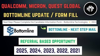 Bottom Line Technologies 2024 2023 Hiring Information Mail Update  Qualcomm Biggest Hiring  jobs [upl. by Ykceb]