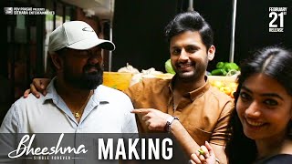 Bheeshma Movie Making  Nithiin Rashmika  Venky Kudumula  BheeshmaOnFeb21st [upl. by Hansen]