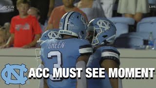 UNCs Khafre Brown Shows Off Elite Speed On 75YD Score  ACC Must See Moment [upl. by Eentrok]