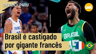 OLIMPÍADAS 2024 BRASIL É CASTIGADO POR GIGANTE FRANCÊS WEMBANYAMA E ESTREIA COM DERROTA NO BASQUETE [upl. by Narej619]