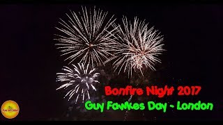 Bonfire night 2017 Disney Fireworks Display for kids in Morden London [upl. by Yud]