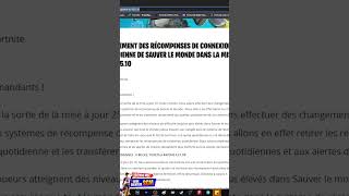 Comment Avoir les VBucks Gratuit de Connexion Quotidienne dans Sauver le Monde sur Fortnite [upl. by Dowski]