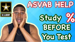 2024 How to Pass ASVAB in ONE week  Studying for the ASVAB PERCENTAGES  HOW TO STUDY FOR ASVAB [upl. by Ytisahc797]