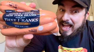 Dietz amp Watson Hot Dog Review  Taste Test [upl. by Ahsal]