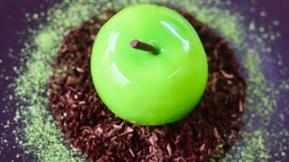 Granny Smith  Apple shape dessert [upl. by Aehtna]