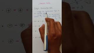 Integer rules for substractionMaths Resolution shortfeeds short youtubeshort maths [upl. by Yanal]