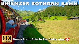 Brienz Rothorn Bahn World’s Most Beautiful Train Ride In Switzerland 8K 🇨🇭 [upl. by Hoffer]