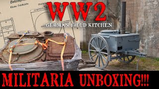 German WWII Field Kitchen Gulaschkanone  Unboxing [upl. by Bega]