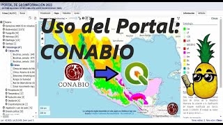 Uso del Portal CONABIO Descarga Capas SHP de varios temas y trabájalas en QGIS [upl. by Elbas]