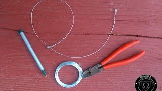 Building a Homemade Wire Snare for Hunting [upl. by Winna766]