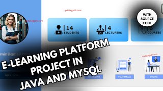 E learning Platform Project in java and MySQL [upl. by Chiaki]