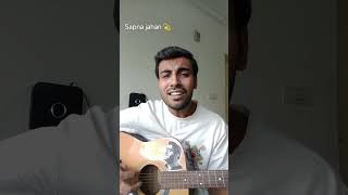 Sapna Jahan  sonu nigam  vikrant singh sapnajahan sonunigam music singing artist guitarcover [upl. by Gilburt]