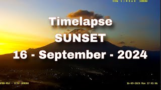 Timelapse semeru 16 september 2024 [upl. by Trici801]