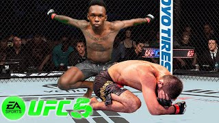 🔥Khabib Nurmagomedov vs Israel Adesanya EA sports UFC 5 🔥 [upl. by Hach492]