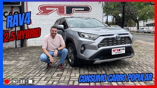 RAV4 25 S Hybrid Consumo de Carro Popular Você Não Vai Acreditar [upl. by Sarina320]