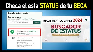 como consultar la beca benito juarez 2024 CNBBBJ [upl. by Yaras116]