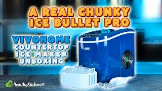 Vivo Home Countertop Ice Maker Unboxing  A Real Chunky Ice Bullet Pro [upl. by Star326]