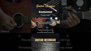 Enchanted  Taylor Swift  EASY Guitar Tutorial with Chords  Lyrics  Guitar Lessons chordgitar [upl. by Anyrtak]