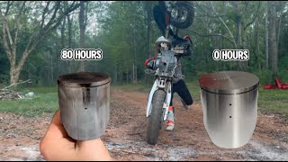 80 HOUR PISTON  TOPEND CHANGE  WHEELIES  CR125R [upl. by Peppie189]