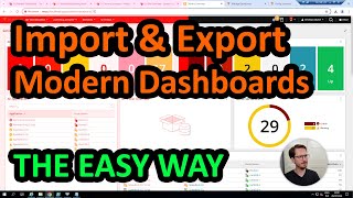 How to Import amp Export Modern Dashboard Easy Way solarwinds [upl. by Zelig]