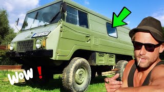 4x4 Monster Pinzgauer  Der Beste Offroad Camper für schwerstes Gelände  Roomtour [upl. by Alurta]