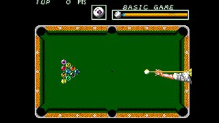 Parlour Games  Billiards Sega Master System Longplay 1987 Sega [upl. by Ahsitra]