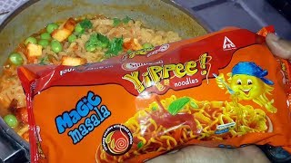 Panner Yippee Noodles Recipe in kannada with Vegetablesspicy noodlesRuchi Abhinava [upl. by Nolyak]