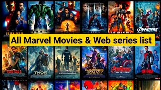 All Marvel Movies And Series  In Order [upl. by Gilbertine]