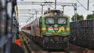 Lallaguda WAG 9HC Leads Velankanni  Tambaram Special Express [upl. by Atrim]