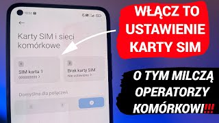 Włącz to ustawienie karty SIM Szybszy internet i lepsza jakość rozmów w telefonie [upl. by Mathi]