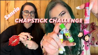 SANRIO CHAPSTICK CHALLENGE [upl. by Acinat]