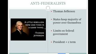 Federalists vs Anti Federalists [upl. by Grissom]