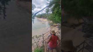 Monkey Steals Tourist’s Juice While Crowd Watches in Shock on Ao Nang Beach 🐒😲🍹 [upl. by Marisa]