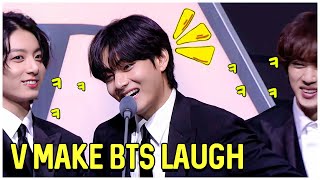 Taehyung Can Effortlessly Make BTS Laugh So Hard [upl. by Darnell]